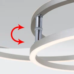 LED-Deckenlampe Frame, dimmbar per Wandschalter