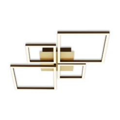 LED-Deckenlampe Frame, gold, dimmbar, 4-flammig