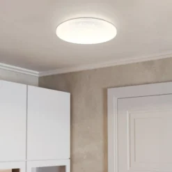 LED-Deckenlampe Frania-S m. Kristalleffekt Ø 43cm