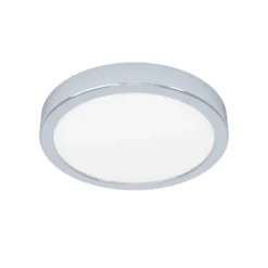 LED-Deckenlampe Fueva 5 IP44 3000K chrom Ø21cm
