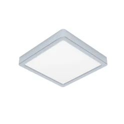 LED-Deckenlampe Fueva 5 IP44 3000K chrom 21x21cm