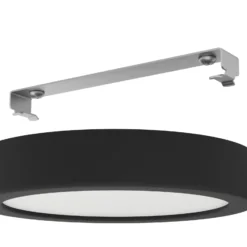 LED-Deckenlampe Fueva 5 IP44 3000K schwarz Ø16cm