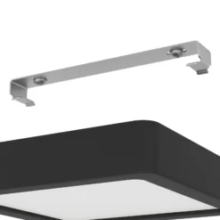 LED-Deckenlampe Fueva 5 IP44 3000K schwarz 16x16cm