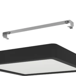 LED-Deckenlampe Fueva 5 IP44 3000K schwarz 21x21cm