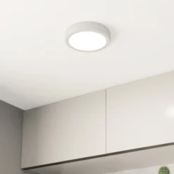 LED-Deckenlampe Fueva 5 IP44 3000K weiß Ø16cm