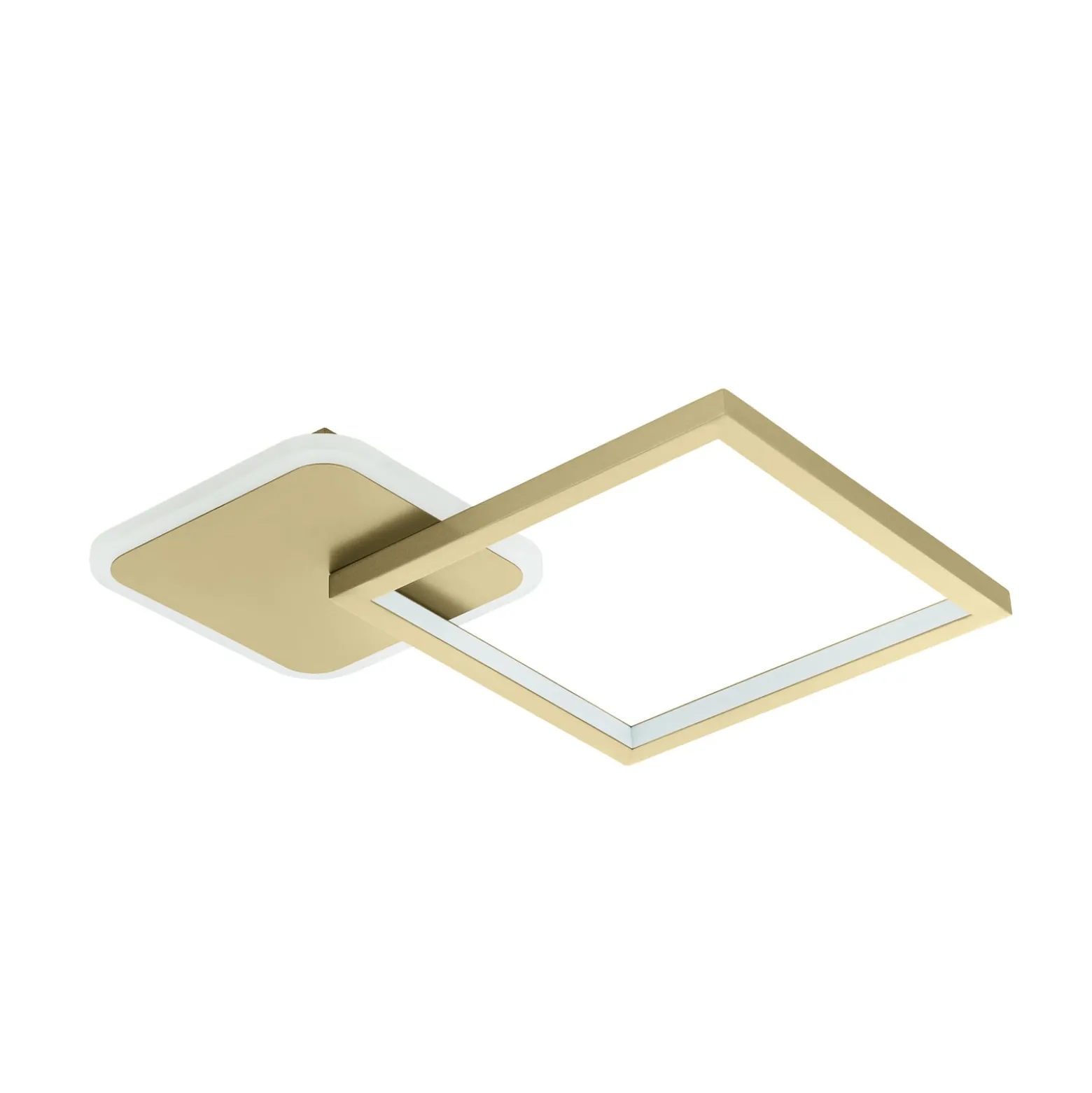 LED-Deckenlampe Gafares, gold, Alu, 33 cm Fernbedienung CCT
