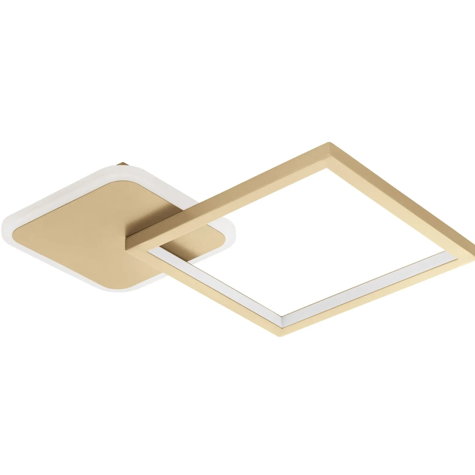 LED-Deckenlampe Gafares, gold, Alu, 33 cm Fernbedienung CCT