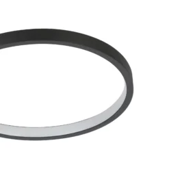 LED-Deckenlampe Gafares, schwarz Alu 41 cm Fernbedienung CCT