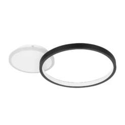 LED-Deckenlampe Gafares, schwarz Alu 41 cm Fernbedienung CCT