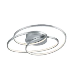 LED-Deckenlampe Gale, 60 cm, nickel matt