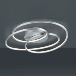 LED-Deckenlampe Gale, 60 cm, nickel matt