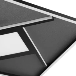 LED-Deckenlampe Hardy, Länge 46 cm schwarz matt Metall/Stoff