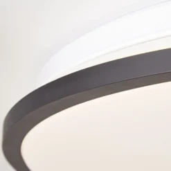 LED-Deckenlampe Heida, Ø 49 cm, schwarz, CCT, RGB, Metall