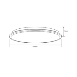 LED-Deckenlampe Heida, Ø 49 cm, schwarz, CCT, RGB, Metall