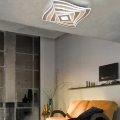 LED-Deckenlampe HERO, greige, 50x50 cm Fernbedienung CCT dim
