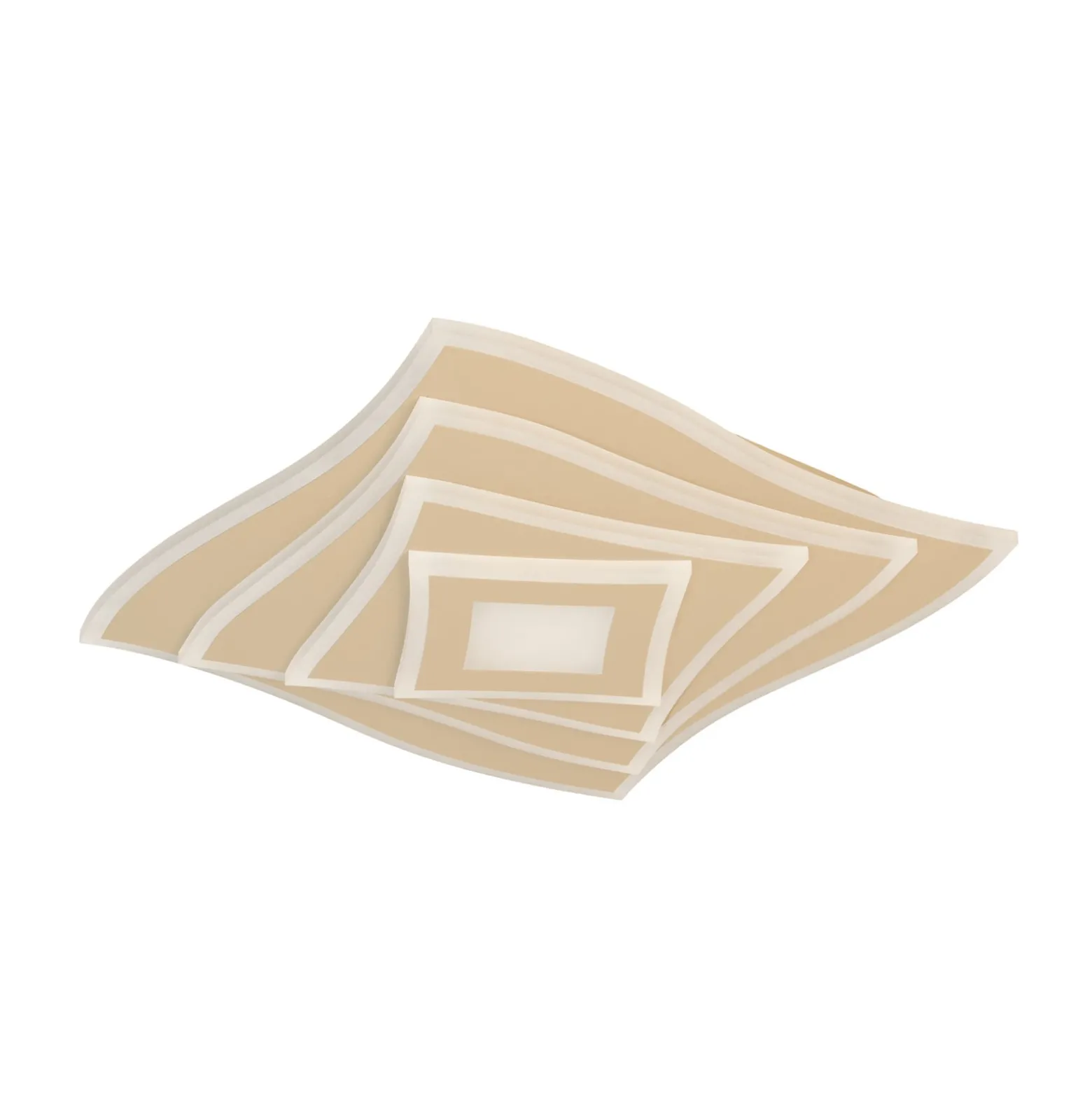 LED-Deckenlampe HERO, sand, 40x40 cm, Fernbedienung, CCT dim