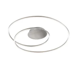 LED-Deckenlampe HOLY, nickel, Ø 68 cm, Fernbedienung, CCT