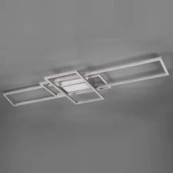 LED-Deckenlampe Irvine 3.000-6.500 K, nickel matt