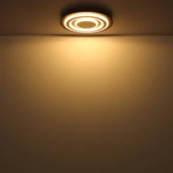 LED-Deckenlampe Jayden, Ø 48 cm, anthrazit/grau, Metall