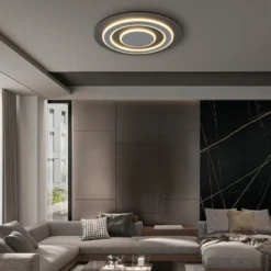 LED-Deckenlampe Jayden, Ø 48 cm, anthrazit/grau, Metall