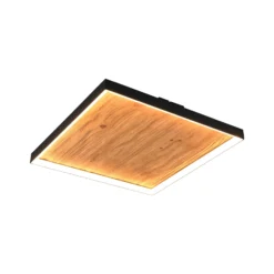 LED-Deckenlampe Kalea, Länge 45 cm, holzfarben, Holz