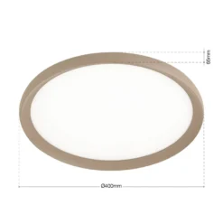 LED-Deckenlampe Kant, Ø 40 cm khaki, CCT Metall/Kunststoff