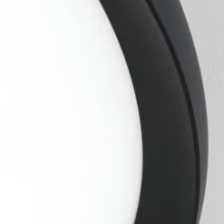 LED-Deckenlampe Kant, Ø 60 cm schwarz, CCT Metall/Kunststoff