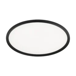 LED-Deckenlampe Kant, Ø 60 cm schwarz, CCT Metall/Kunststoff