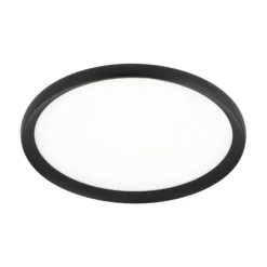 LED-Deckenlampe Kant, Ø 40 cm schwarz, CCT Metall/Kunststoff