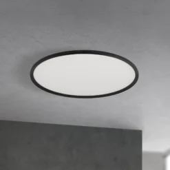 LED-Deckenlampe Kant, Ø 80 cm schwarz, CCT Metall/Kunststoff