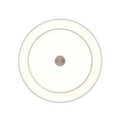 LED-Deckenlampe Keaton, hellgrau, Ø 40 cm, Metall, CCT