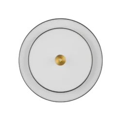 LED-Deckenlampe Keaton, schwarz/goldfarben, Ø 40 cm, CCT