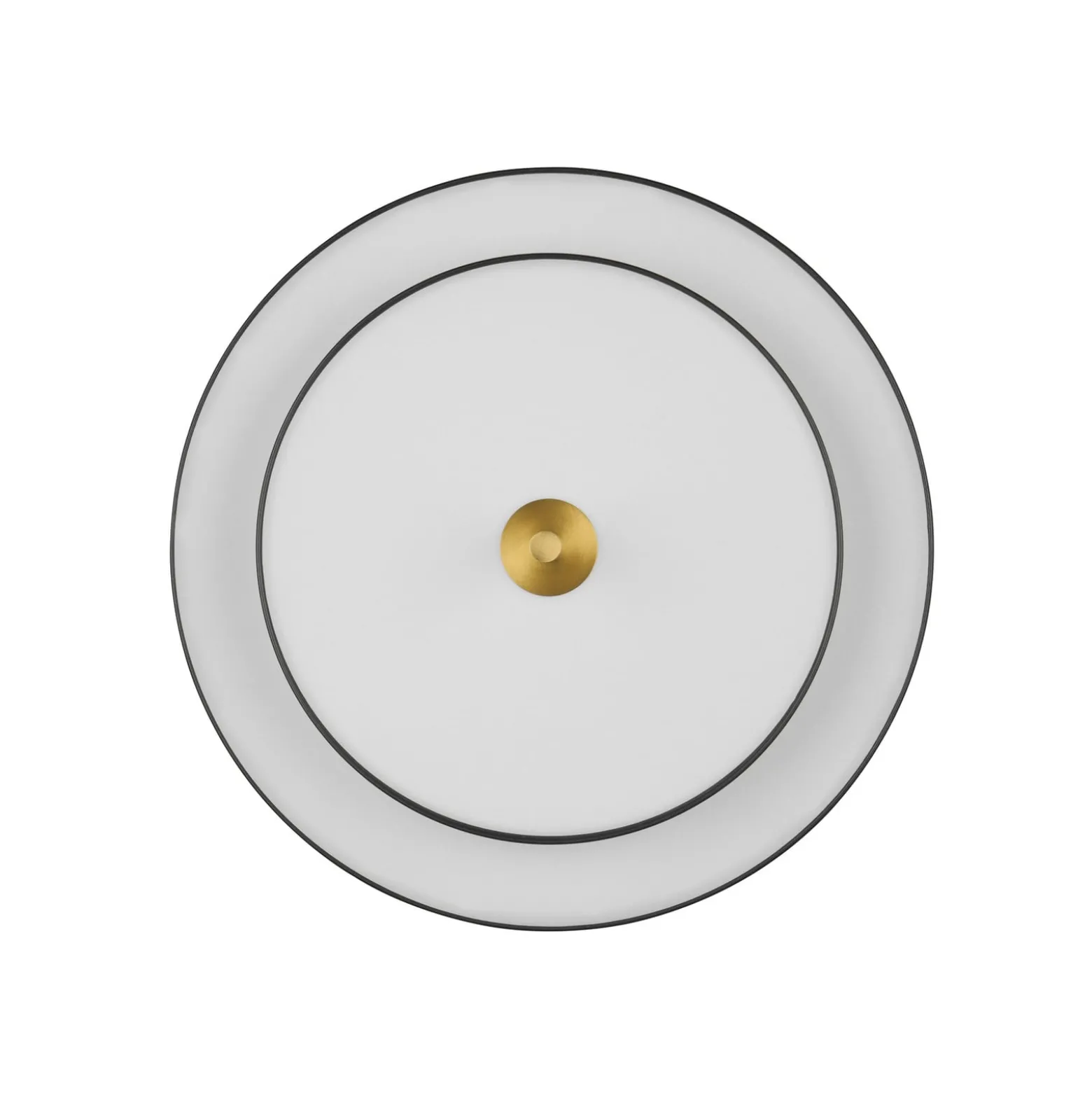 LED-Deckenlampe Keaton, schwarz/goldfarben, Ø 40 cm, CCT