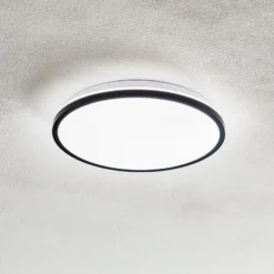 LED-Deckenlampe Lana, Backlighteffekt Ø28 schwarz