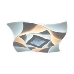 LED-Deckenlampe Liora, weiß, Metall, Länge 46 cm, CCT, 3D