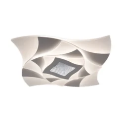 LED-Deckenlampe Liora, weiß, Metall, Länge 46 cm, CCT, 3D