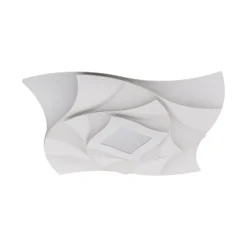 LED-Deckenlampe Liora, weiß, Metall, Länge 46 cm, CCT, 3D