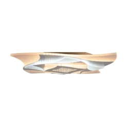 LED-Deckenlampe Liora, weiß, Metall, Länge 46 cm, CCT, 3D