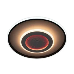 LED-Deckenlampe Livana, weiß/schwarz, Ø 50 cm, CCT, dimmbar