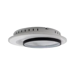 LED-Deckenlampe Malea. weiß/schwarz, Metall, Ø 49 cm, CCT