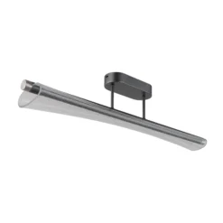 LED-Deckenlampe Malinda, klar/anthrazit, 81 cm lang, CCT