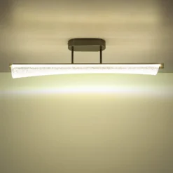LED-Deckenlampe Malinda, klar/anthrazit, 81 cm lang, CCT