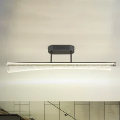 LED-Deckenlampe Malinda, klar/anthrazit, 81 cm lang, CCT