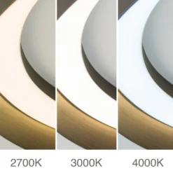 LED-Deckenlampe Manta, Ø 45 cm, alu/bronze, Alu, up/down