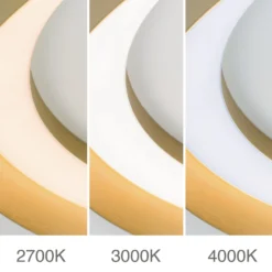 LED-Deckenlampe Manta, Ø 60 cm, goldfarben, Alu, up/down
