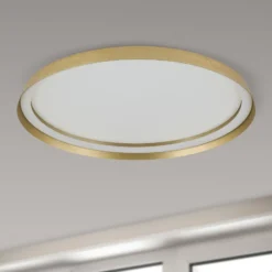LED-Deckenlampe Manta, Ø 60 cm, goldfarben, Alu, up/down
