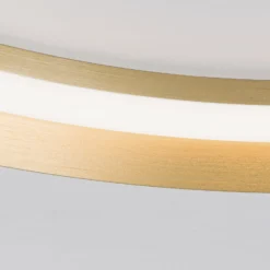 LED-Deckenlampe Manta, Ø 60 cm, goldfarben, Alu, up/down