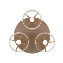LED-Deckenlampe MARIKA beige/weiß 40 cm 3-flg Glas switchdim