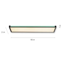 LED-Deckenlampe Mario 100x25cm, dimmbar, RGBW