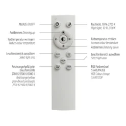 LED-Deckenlampe Mario 100x25cm, dimmbar, RGBW